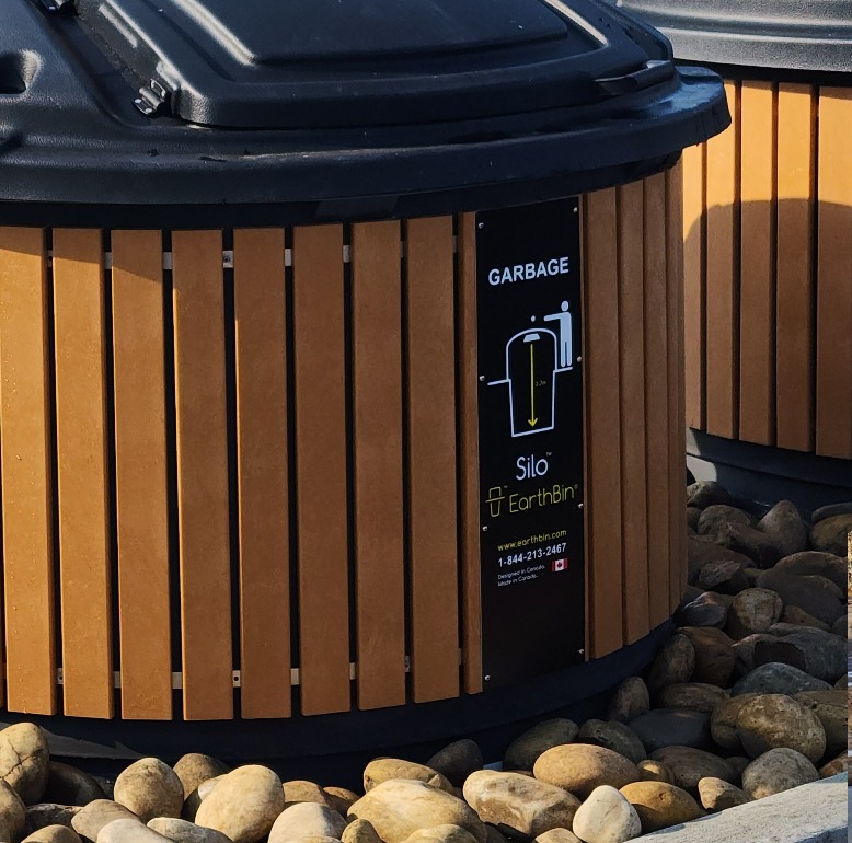 Silo by EarthBin in-ground garbage and recycling bins